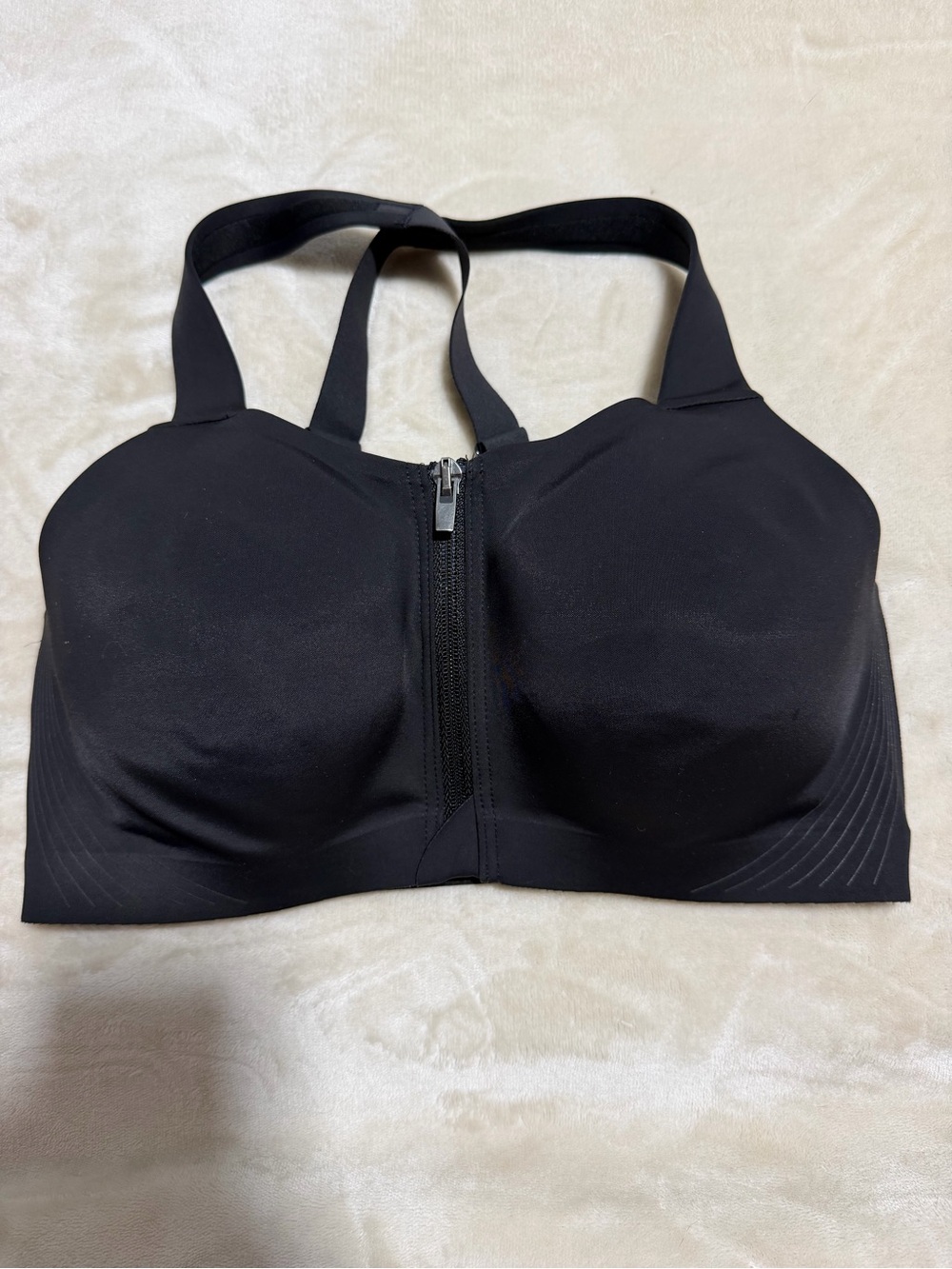 Victoria Secret knockout front-Zip Black Sports Bra